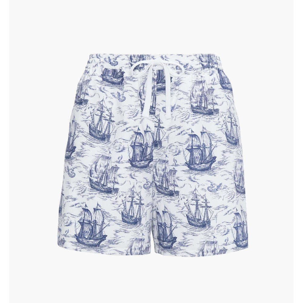 Hill House Home The Leo Shorts - Navy Mariner's Toile Size XSNavy Mariner's Toil